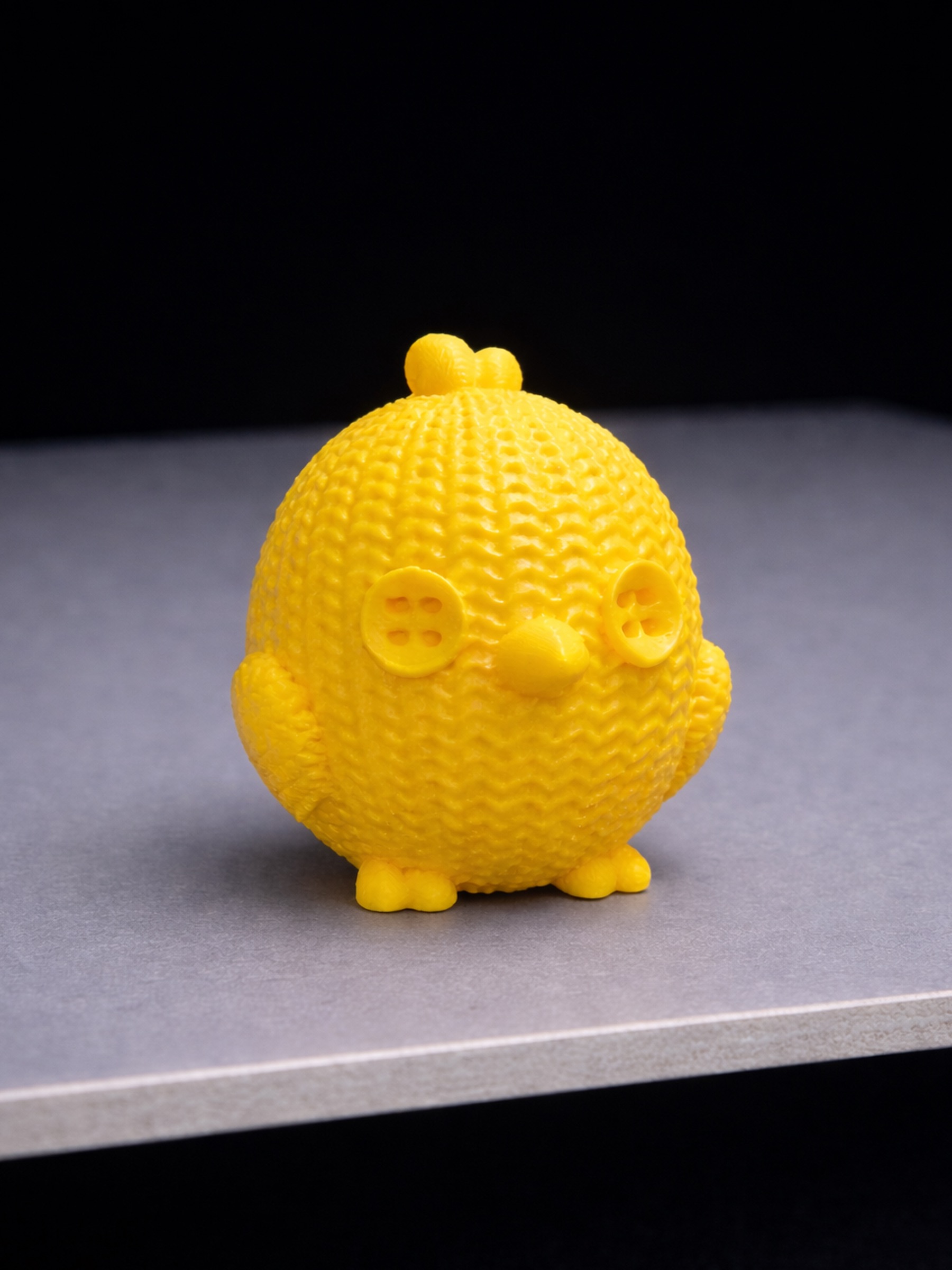 Knitted Yellow Bird